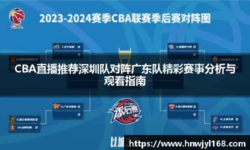 CBA直播推荐深圳队对阵广东队精彩赛事分析与观看指南